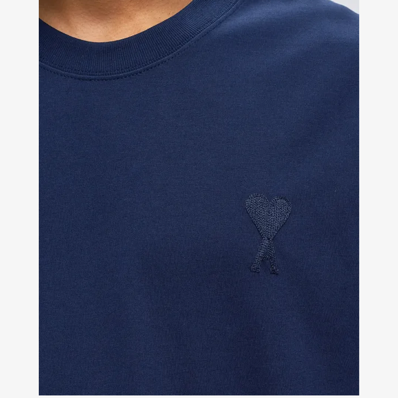 AMI PARIS A Heart Tee Nautic Blue