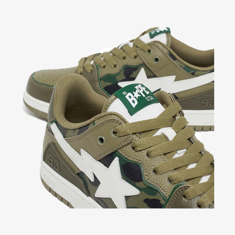A Bathing Ape Bape SK8 Olive