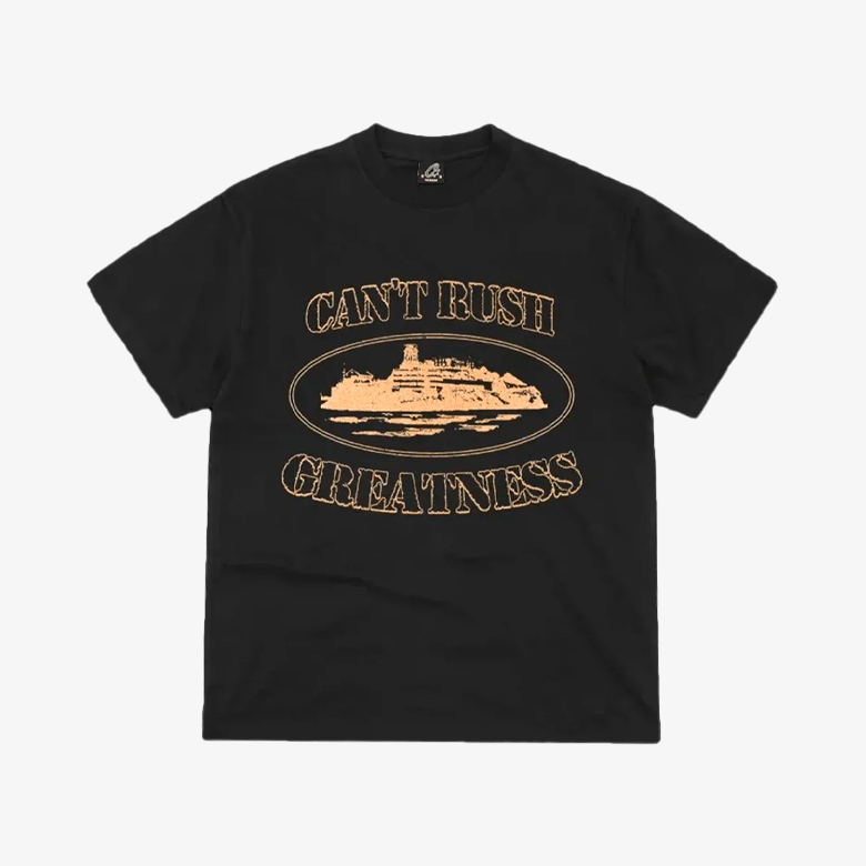 Central Cee x Corteiz Can’t Rush Greatness Tee Black