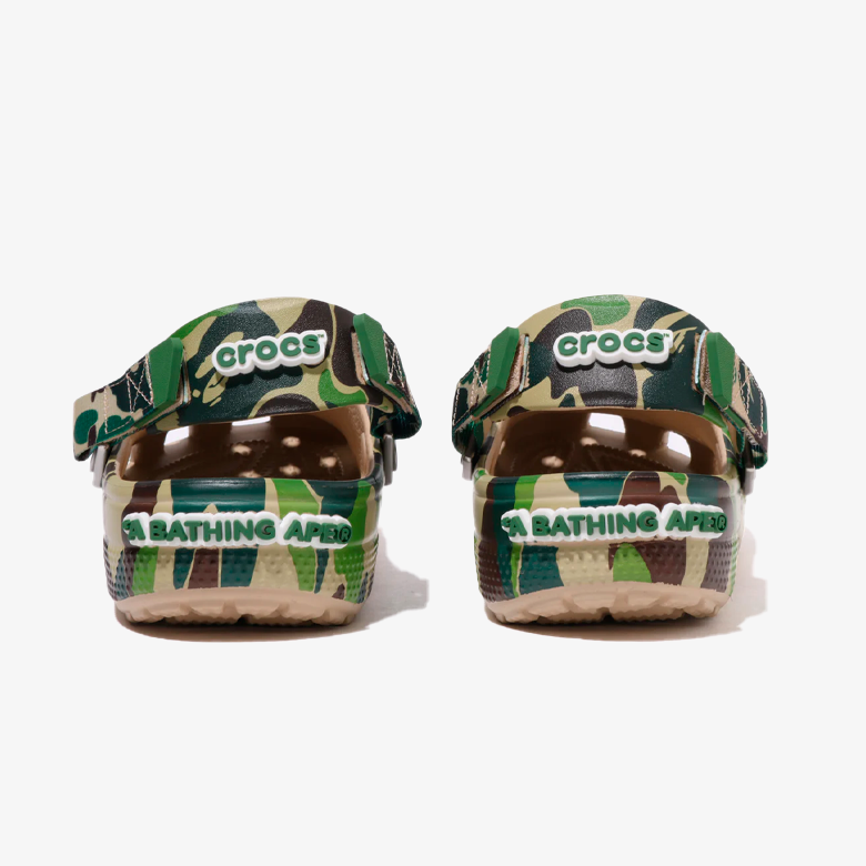 Crocs Classic Clog A Bathing Ape ABC Camo Green