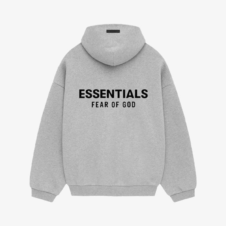 Fear of God Essentials Hoodie Light Header Gray