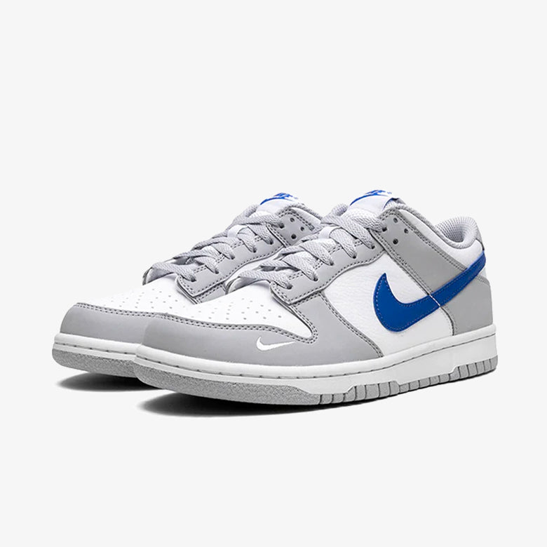 Nike Dunk Low Mini Swoosh Wolf Gray Game Royal (GS)