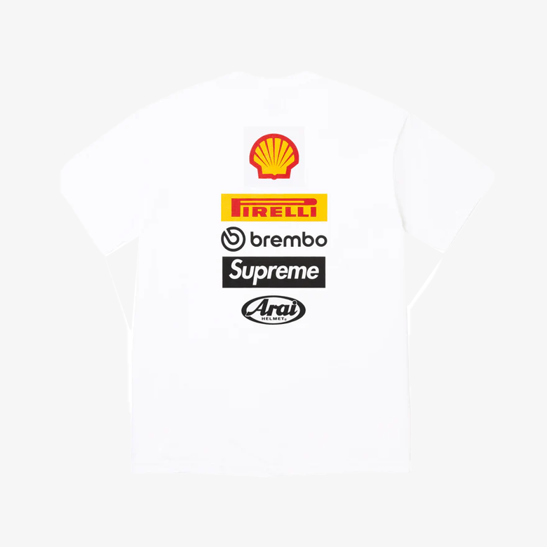 Supreme Ducati Logo Tee White