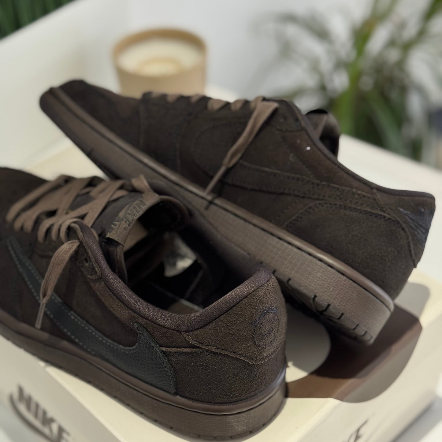 Air Jordan 1 Low OG Travis Scott Velvet Brown (USADOS)