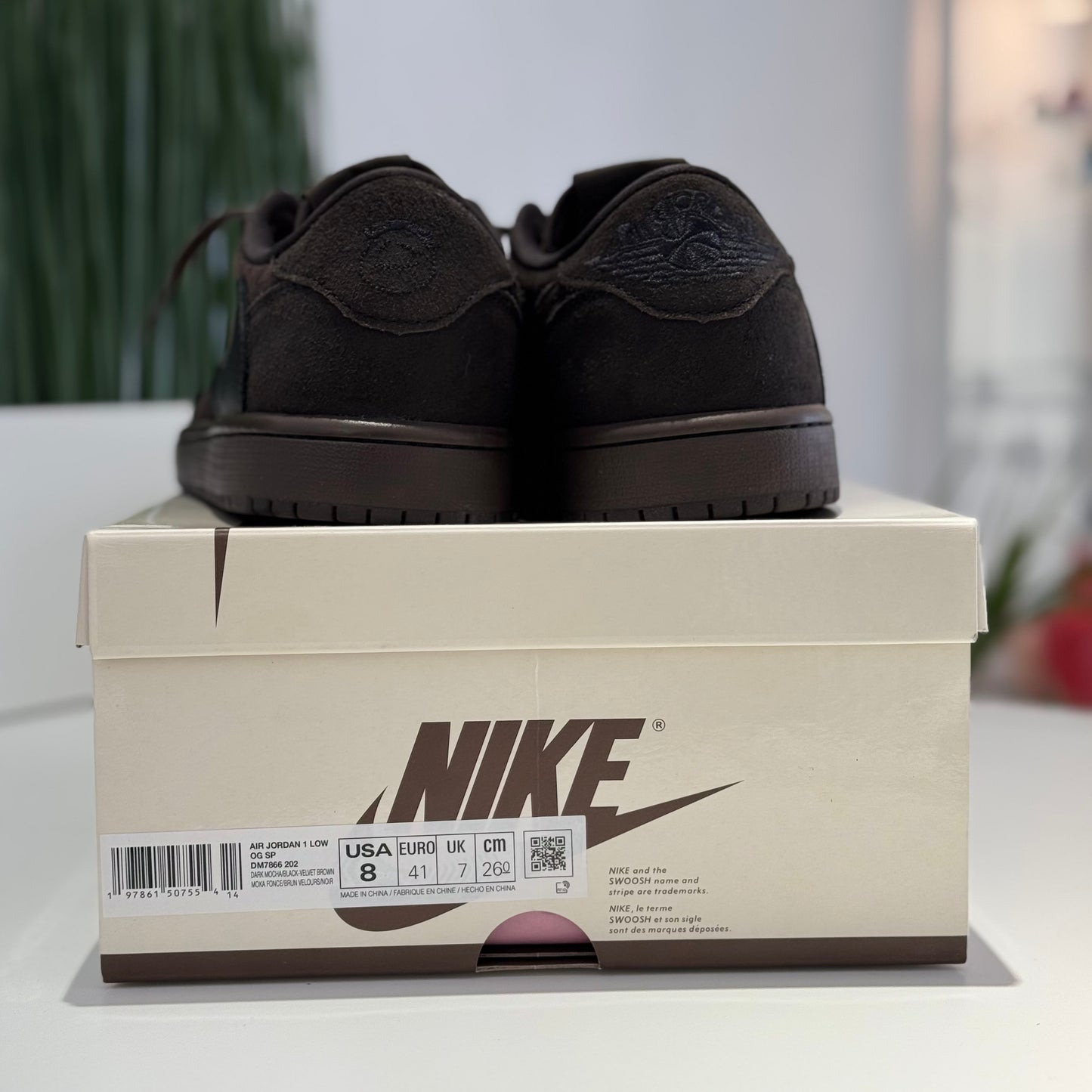 Air Jordan 1 Low OG Travis Scott Velvet Brown (USADOS)