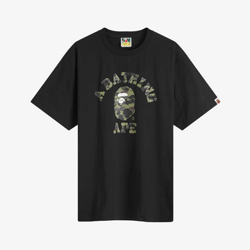 A Bathing Ape 1st Camo College Tee Black