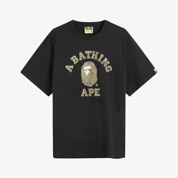 A Bathing Ape Bitmap College Tee Black