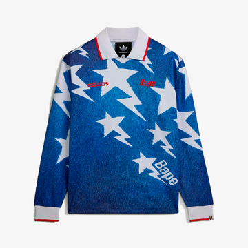 Adidas x BAPE Ls Sta Jersey Blue