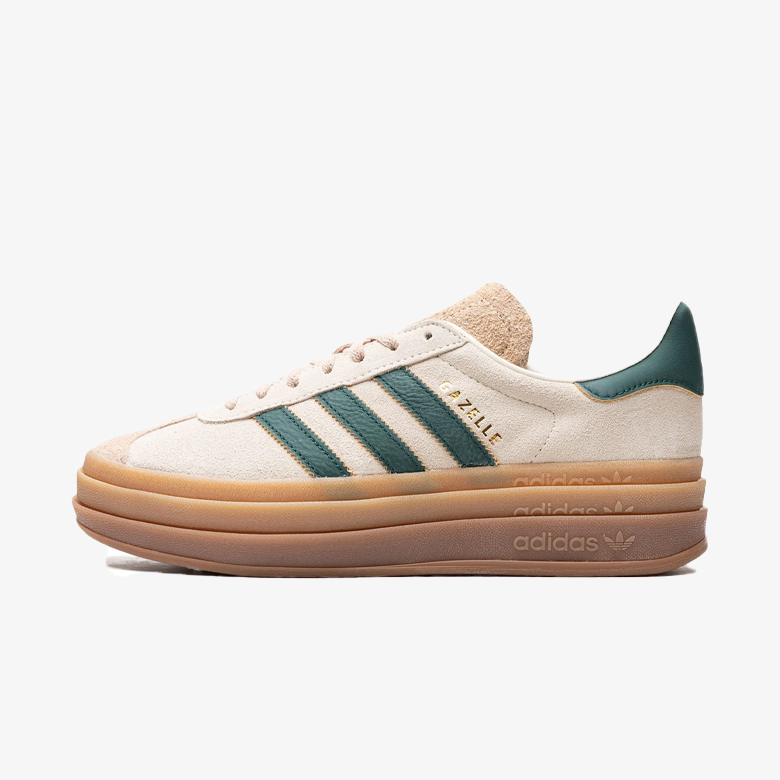 Adidas Gazelle Bold Magic Beige Collegiate Green