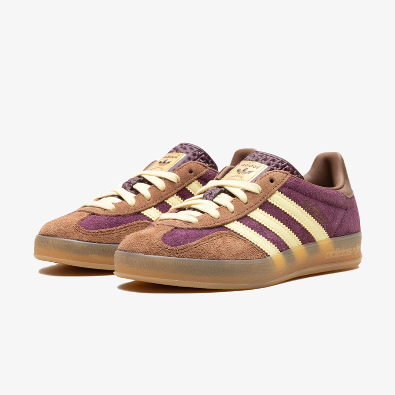 Adidas Gazelle Indoor Maroon Almost Yellow