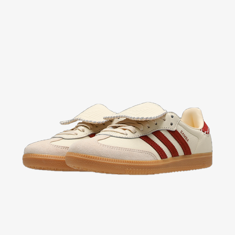 Adidas Samba OG Beigetan Red Bold Gold