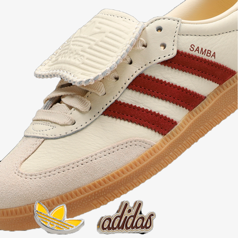 Adidas Samba OG Beigetan Red Bold Gold