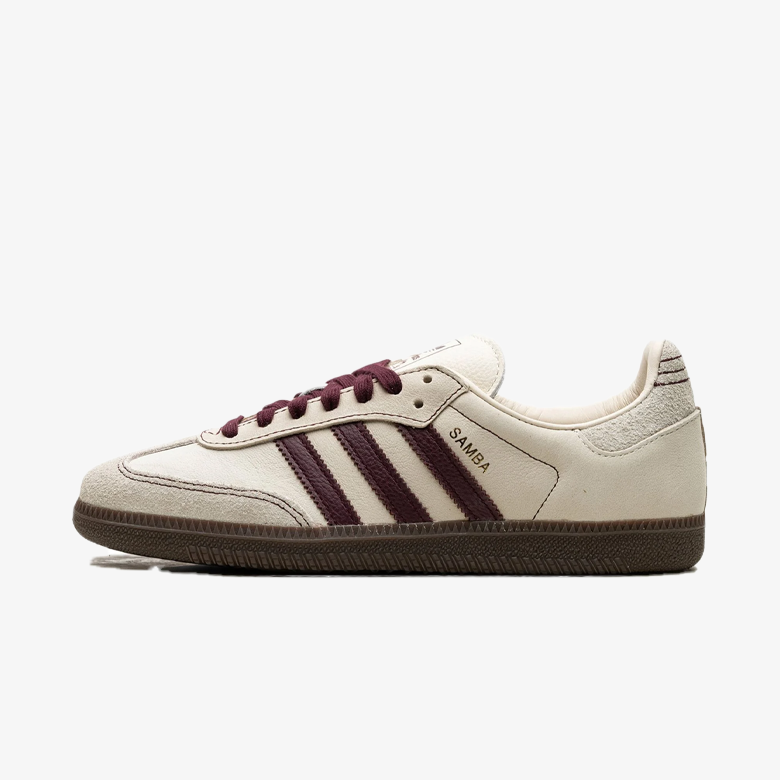 Adidas Samba OG Wonder White Maroon