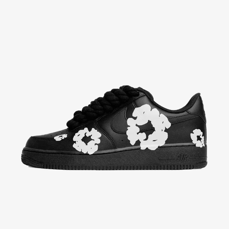 Nike Air Force 1 Low Custom – Denim Tears Rope Laces Black