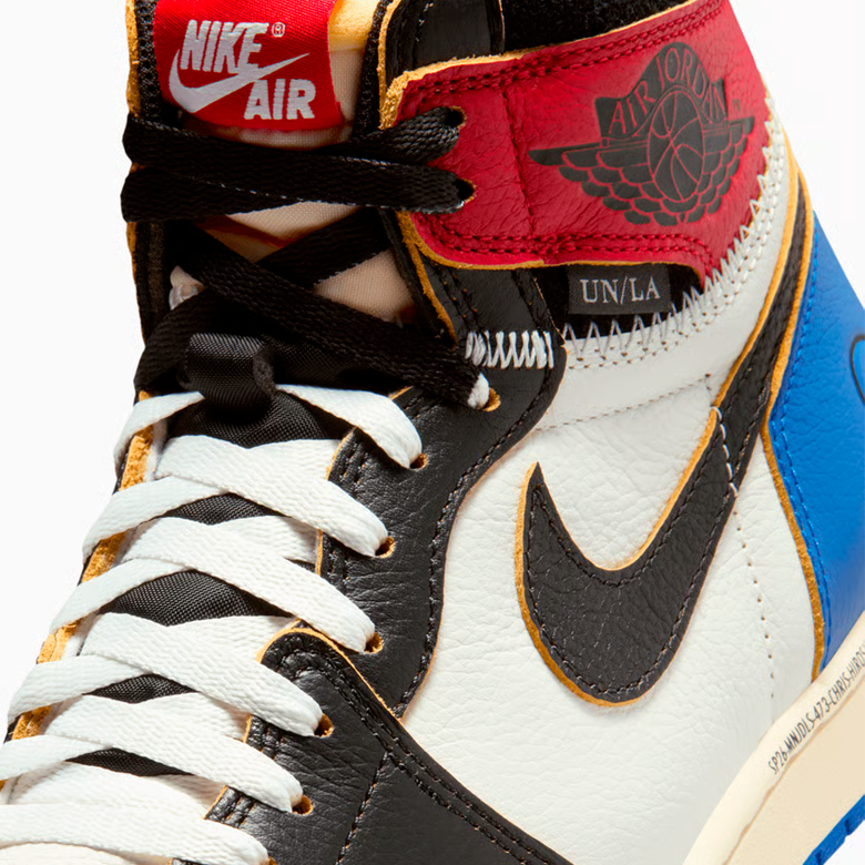 Air Jordan 1 Retro High OG SP Fragment x Union LA Varsity Red Sport Royal