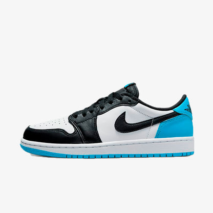 Jordan 1 Low Black Dark Powder Blue (W)