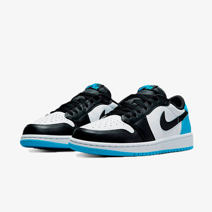 Jordan 1 Low Black Dark Powder Blue (W)