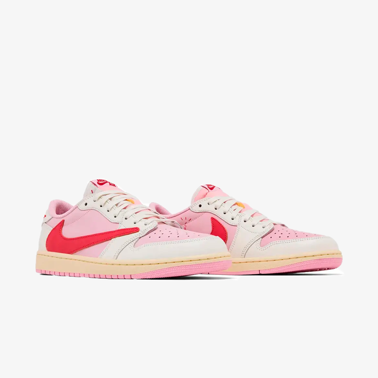 Air Jordan 1 Retro Low OG SP Travis Scott Sail Tropical Pink