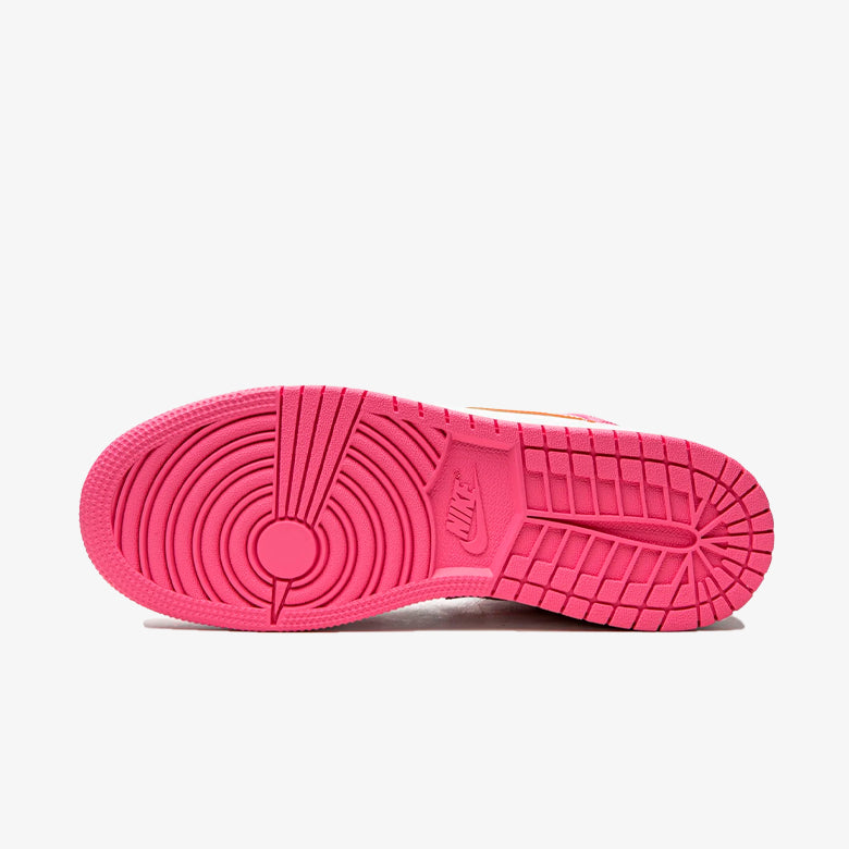 Air Jordan 1 Mid Pinksicle Safety Orange (GS)