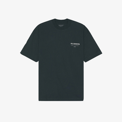 ALLSAINTS Underground Oversized Crew Neck Navy Tee