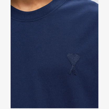 AMI PARIS A Heart Tee Nautic Blue