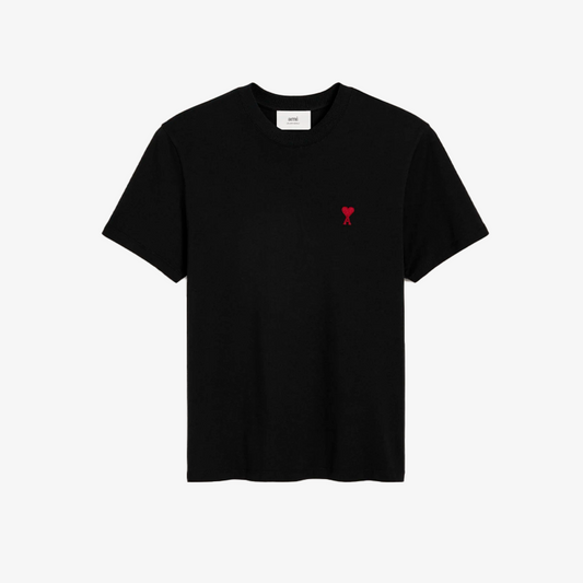 Ami Paris Tonal Ami De Coeur Tee Black