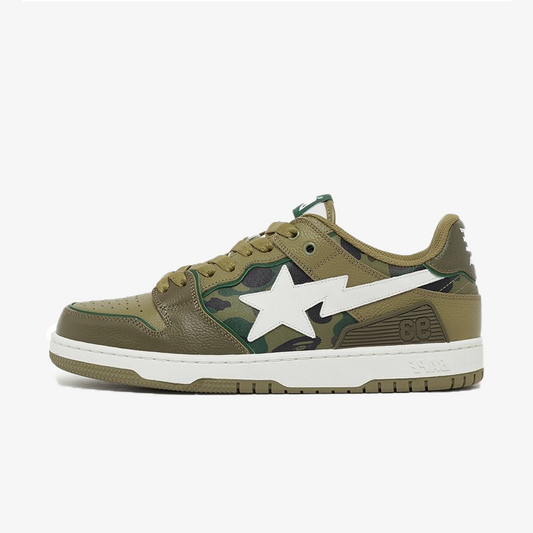 A Bathing Ape Bape SK8 Olive