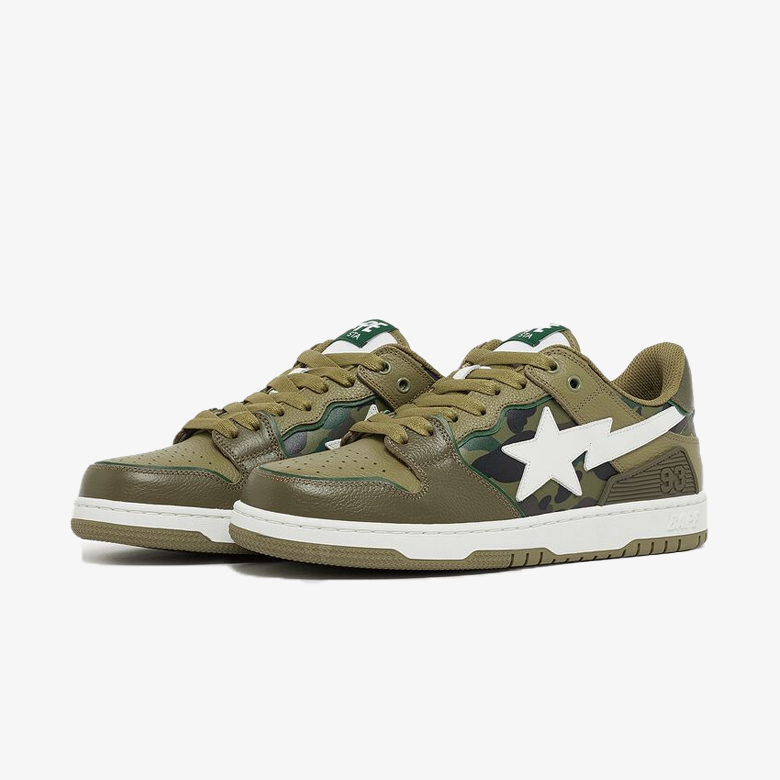 A Bathing Ape Bape SK8 Olive