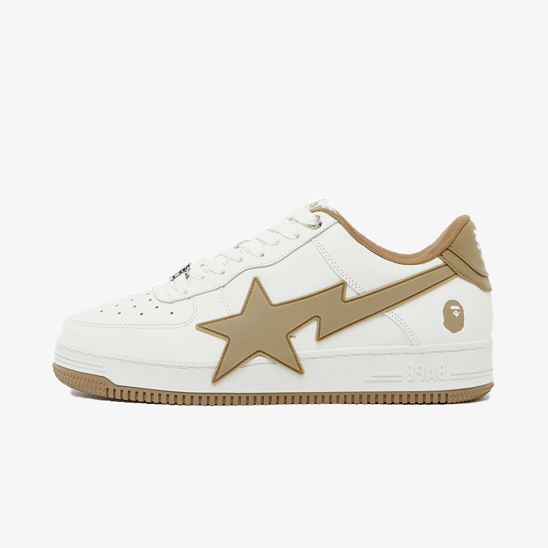 A Bathing Ape Bape Sta OS #2 White Beige