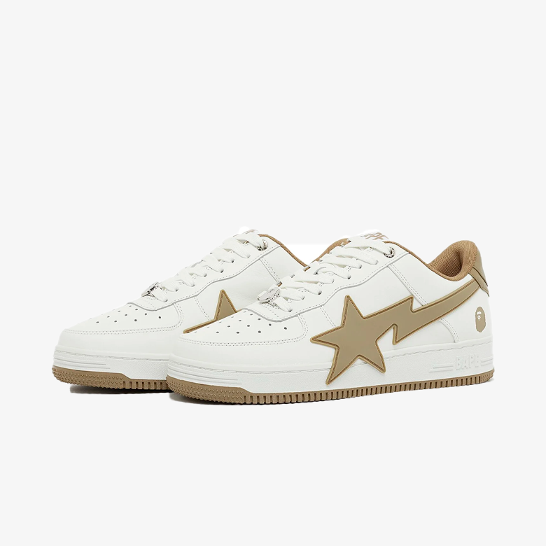 A Bathing Ape Bape Sta OS #2 White Beige