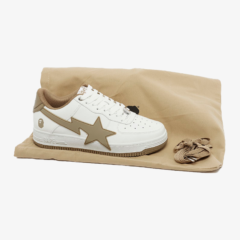 A Bathing Ape Bape Sta OS #2 White Beige