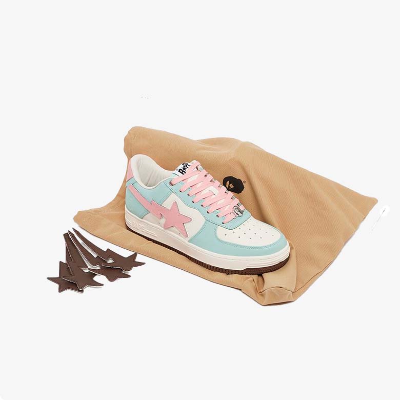Bape Sta Low Green Blue Pink