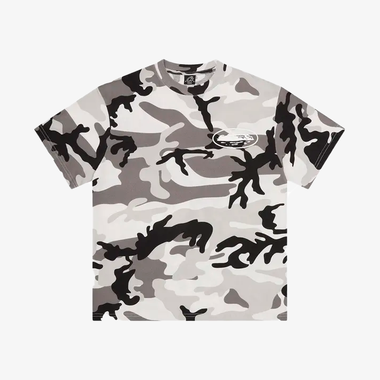 Corteiz Island Puff Print Tee 'Arctic Camo'