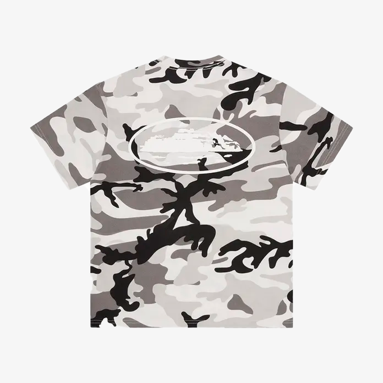 Corteiz Island Puff Print Tee 'Arctic Camo'