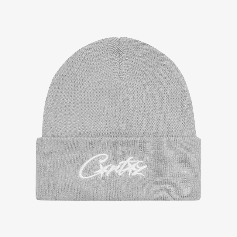 Corteiz Allstarz Folded Beanie Grey