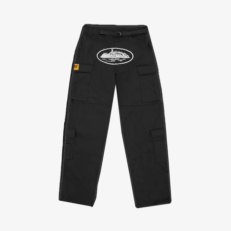 Corteiz Black Guerillaz Cargo Pant