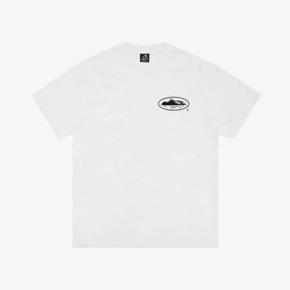 Corteiz Halftone Island Tee White/Black