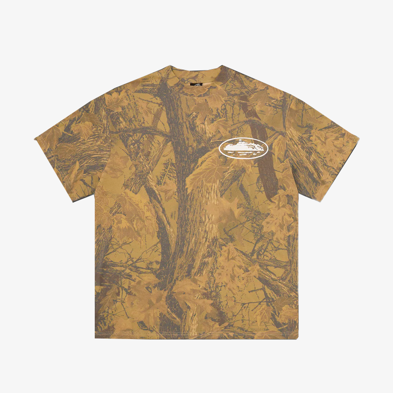 Corteiz Island Puff Print Tee Camo