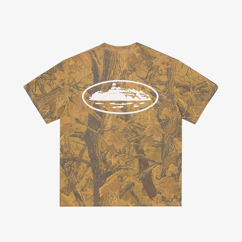 Corteiz Island Puff Print Tee Camo