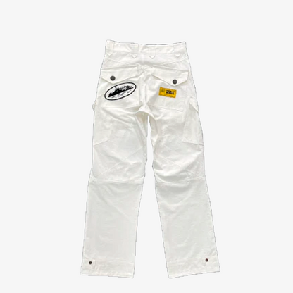 Corteiz Storm Cargos White