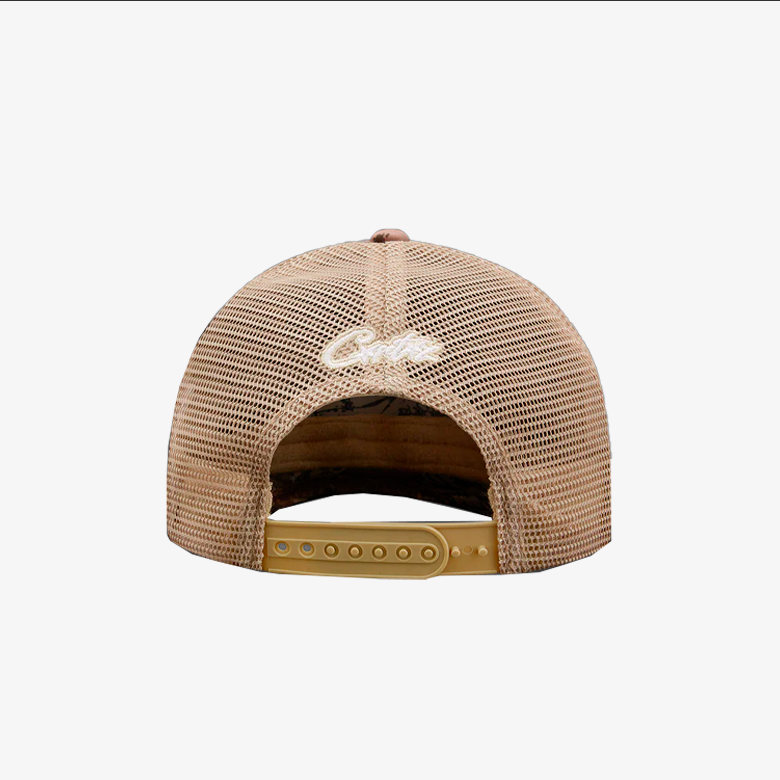 Corteiz Island Puff Print Trucker Hat Camo