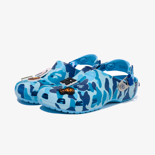 Crocs Classic Clog A Bathing Ape ABC Camo Blue