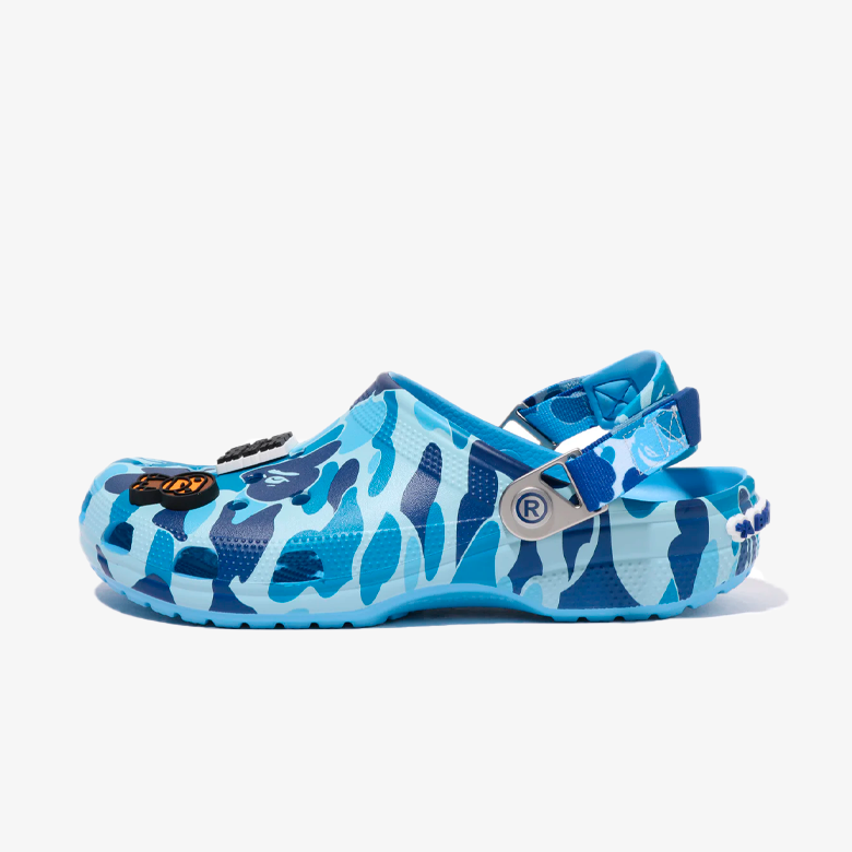 Crocs Classic Clog A Bathing Ape ABC Camo Blue