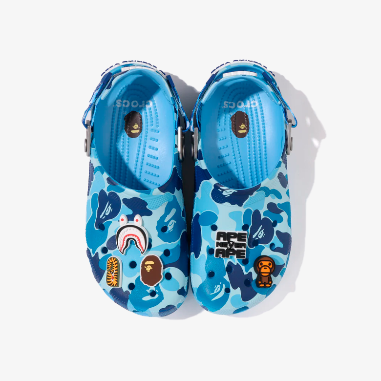 Crocs Classic Clog A Bathing Ape ABC Camo Blue