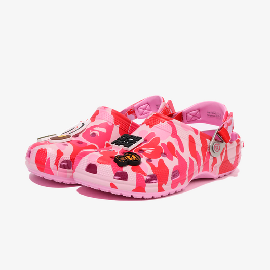 Crocs Classic Clog A Bathing Ape ABC Camo Pink