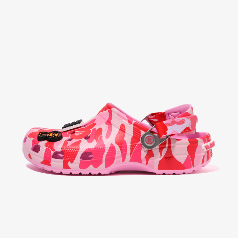 Crocs Classic Clog A Bathing Ape ABC Camo Pink