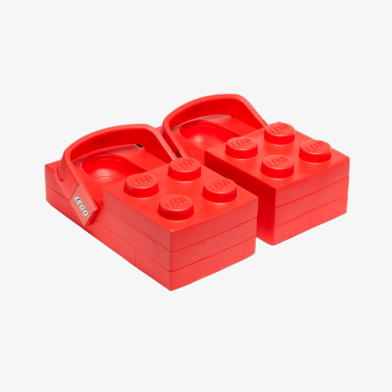 Lego x Crocs Brick Clog Red