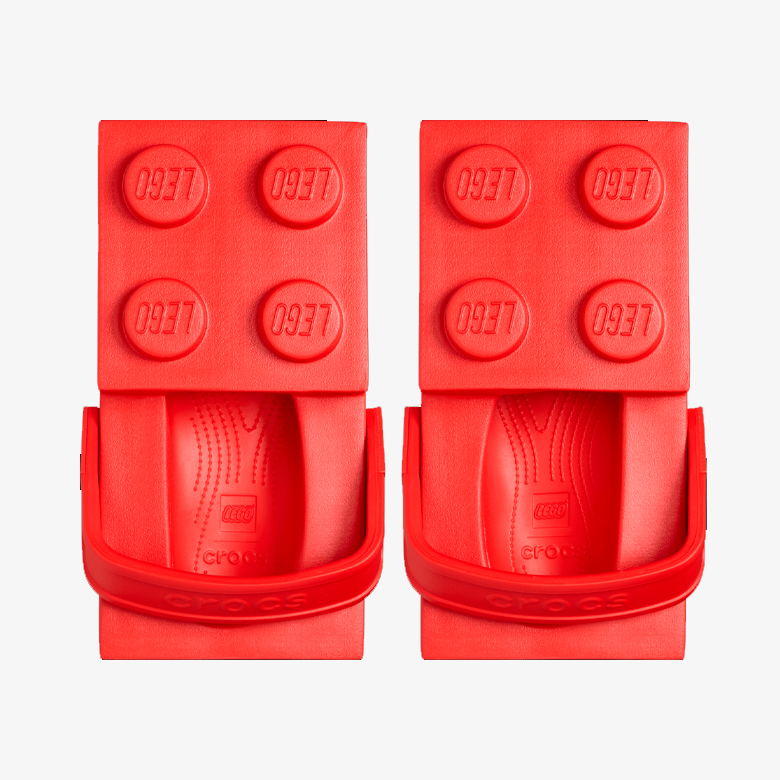 Lego x Crocs Brick Clog Red
