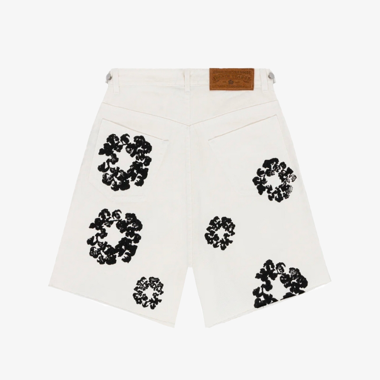 Denim Tears The Cotton Wreath Jean Short White