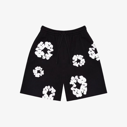 Denim Tears The Cotton Wreath Shorts Black